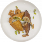 Atayef Lebanese Folded Pancakes with Pistachios, Walnuts
