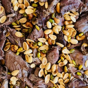 Ouzi a Festive Party Dish with Leg of Lamb