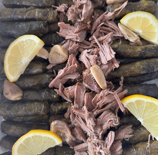 grape leaves beef