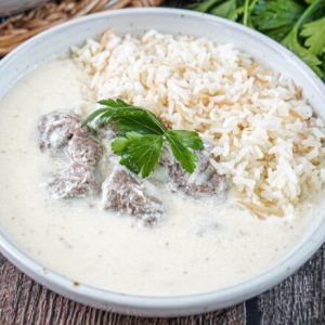 Laban Emmo a Traditional Lebanese Stew