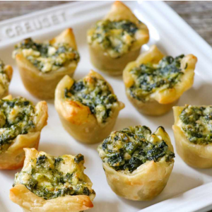 Puff pastry Stuffed with Spinach and Cheese