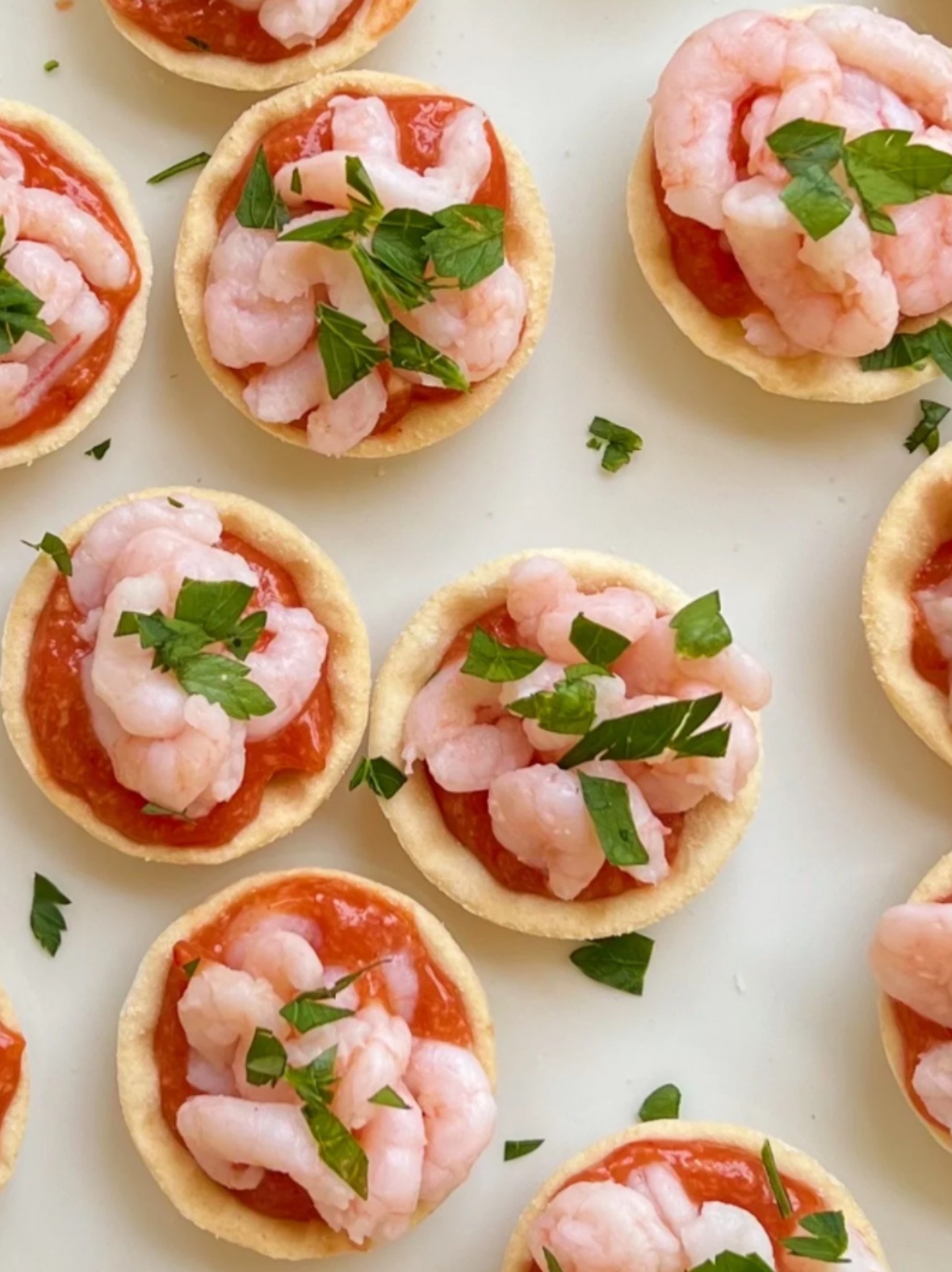 Shrimp Bruschetta with Cocktail Sauce