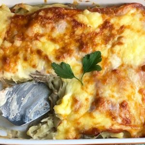 Nouille Bil Djeij – Chicken Nouille Gratin