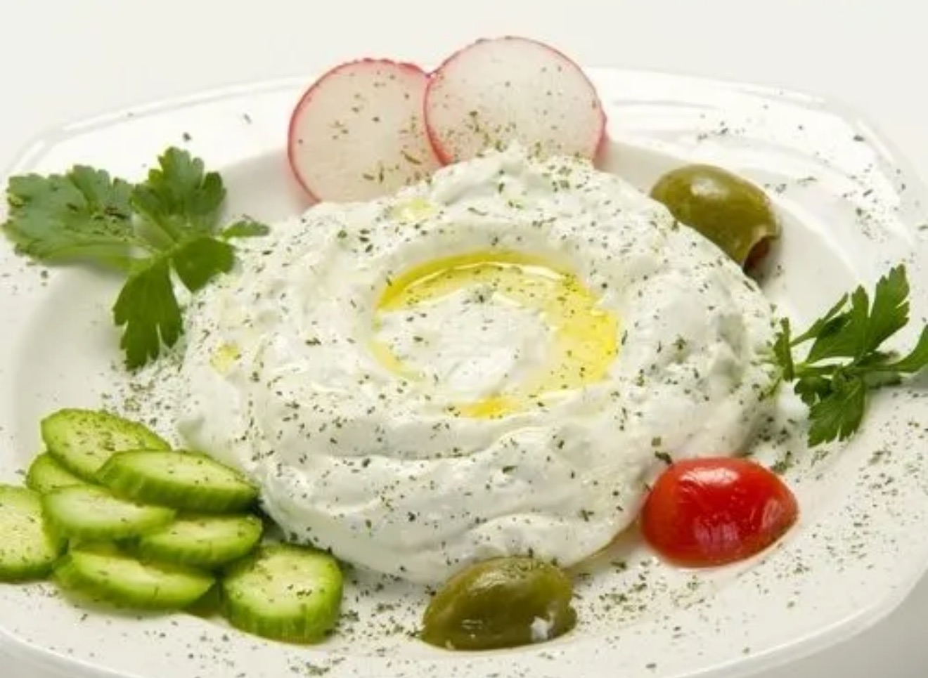 labneh with garlic