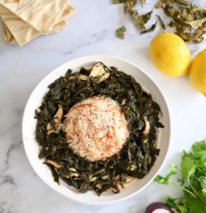 Molokhia (also spelled mloukhieh, mulukhiyah, or melokhia)