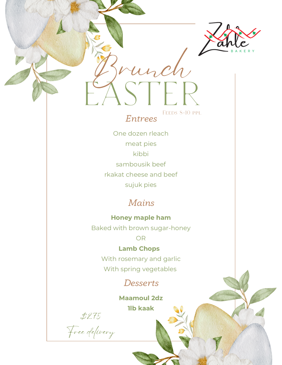 Easter brunch is one one of the most cherished family gatherings of spring — a moment to slow down, share a generous table, and enjoy the Lebanese dishes