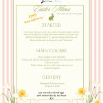 Easter Menu Free Delivery