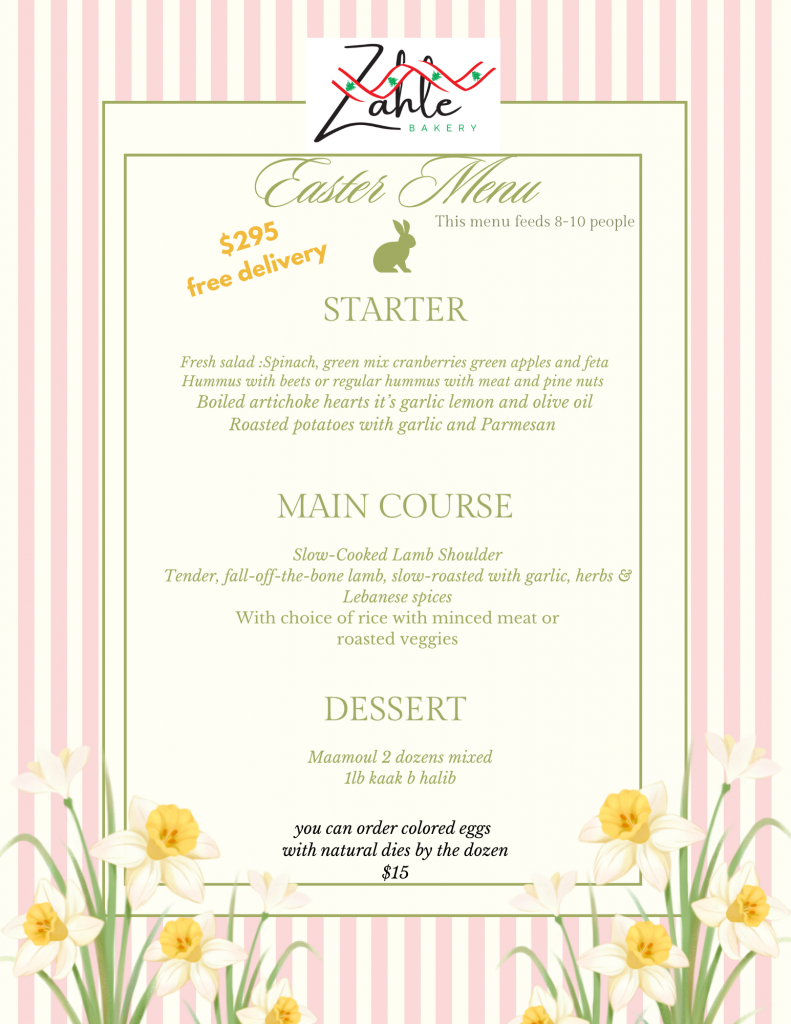 Easter brunch is one one of the most cherished family gatherings of spring — a moment to slow down, share a generous table, and enjoy the Lebanese dishes