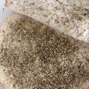 6 Kaak Asrounieh with Side of Fresh Green Zaatar, a Beloved Street Breads