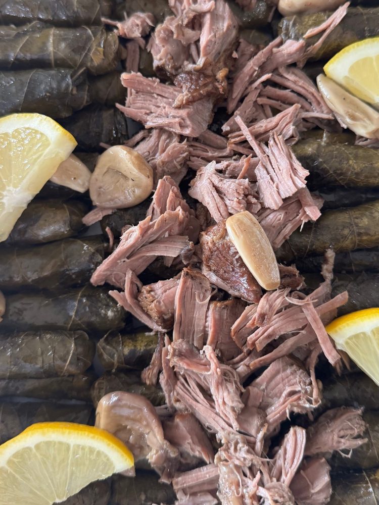 grape leaves beef